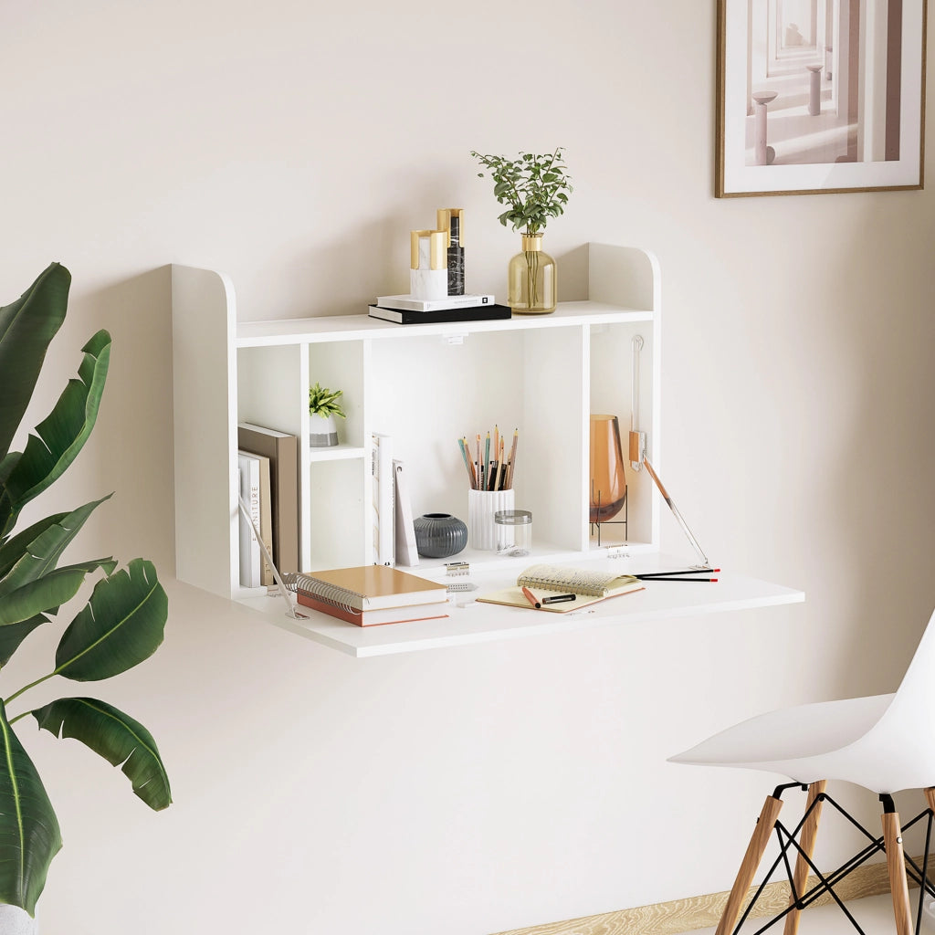 Scrivania a muro con ripiano ribaltabile ¨C zephmum ¨C 77x20x51 cm