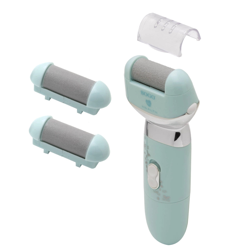 Lima pedicure elettrica rimuovi calli, rullo microperle 360°, impermeabile 3500 rpm portatile da viaggio - SOGO
