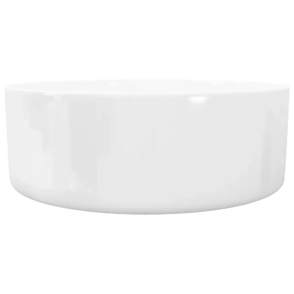 Lavandino Rotondo in Ceramica Bianca 40 x 15 cm cod mxl 51576