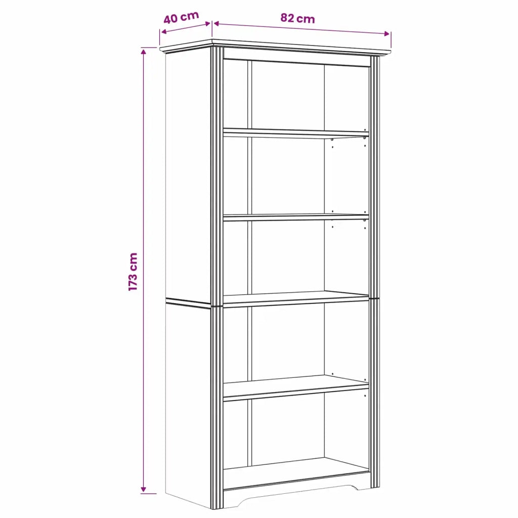 Libreria BODO Marrone miele 82 x 40 x 173 cm Legno multistrato 42023486