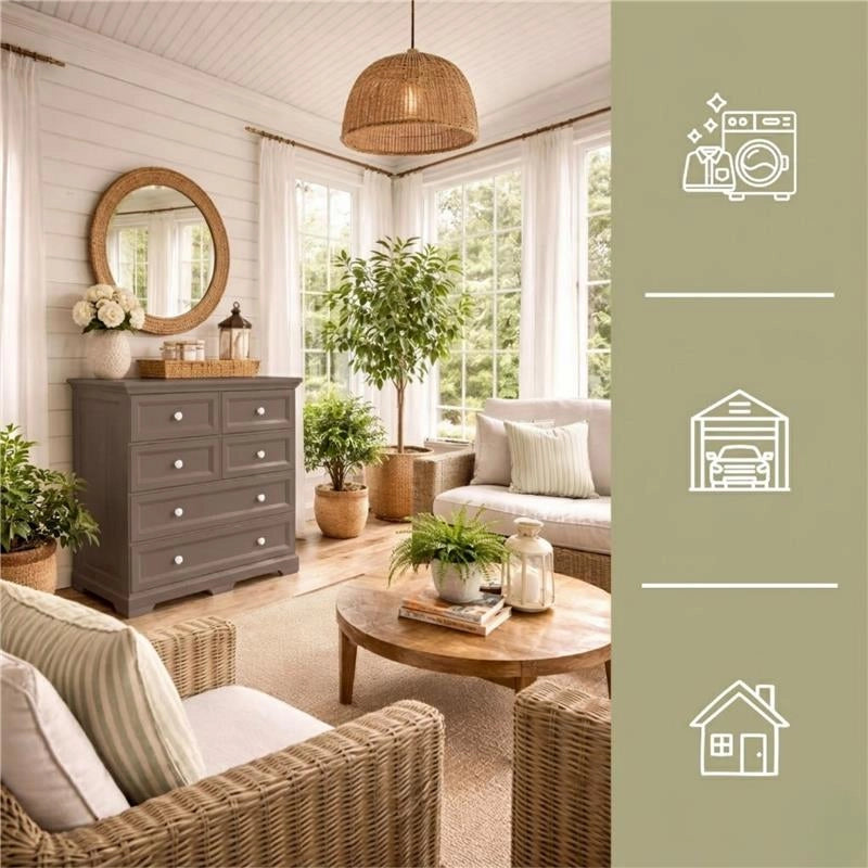 CASSETTIERA 6 CASSETTI WENGÉ 79X43X85,5 CM – MOBILE ORGANIZZAZIONE CASA CON 4 CASSETTI PICCOLI E 2 GRANDI PER ZONA GIORNO E INGRESSO