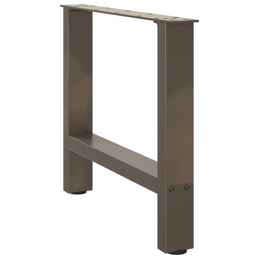 Gambe per Tavolino da Caffè in Acciaio Naturale 2 pz 60x(42-43) cm Acciaio 4013287