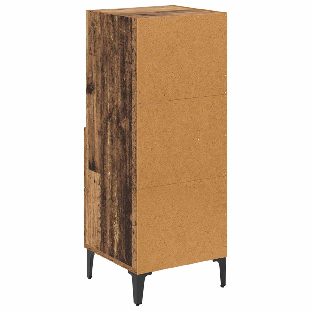 Credenza | Madia | Buffet da pranzo | Armadio da pranzo Legno vecchio 34 x 34.5 x 90 cm Legno multistrato