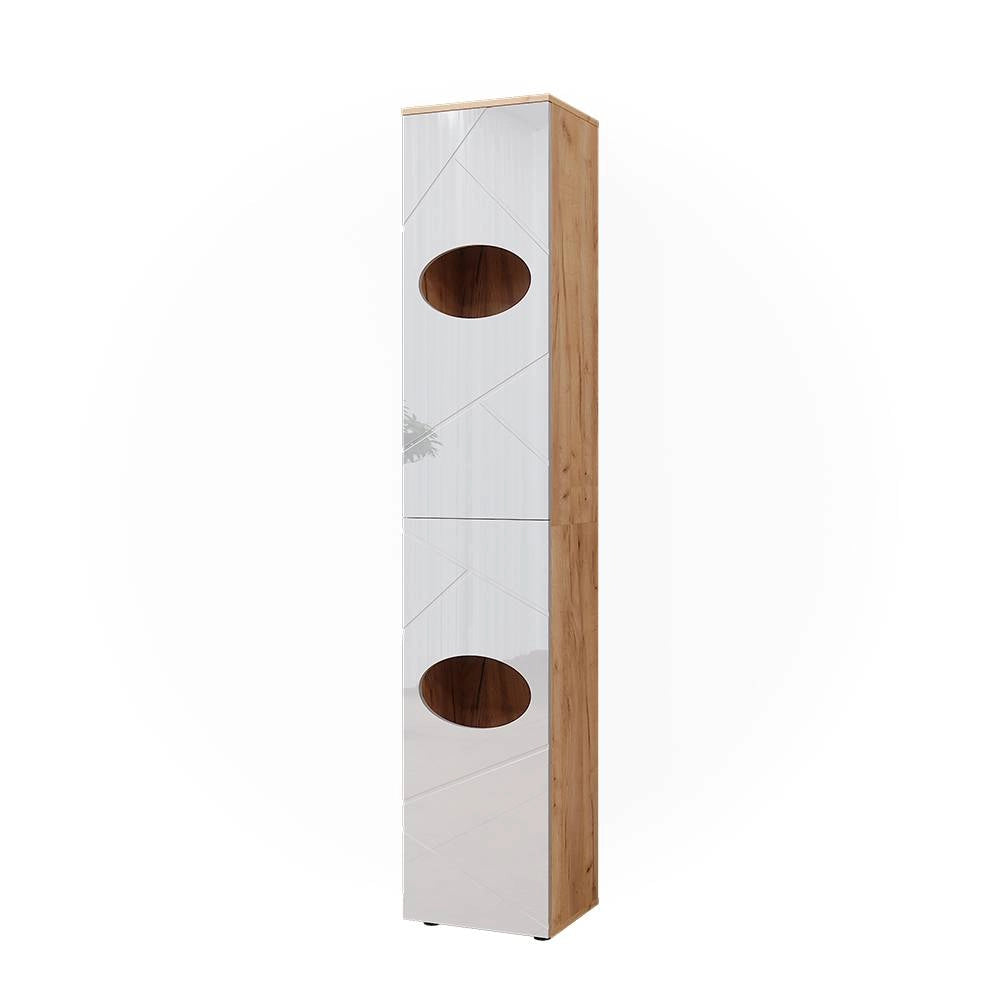 Vicco Mobiletto Rovere Goldkraft/bianco lucido 37.2 x 192 cm