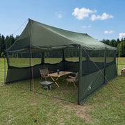 Tenda Familiare con tetto Verde militare 600 x 400 x 268 cm 42028606