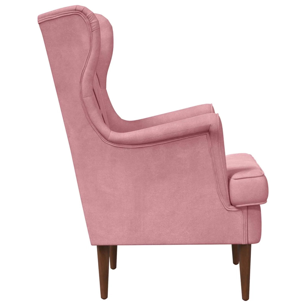 Poltrona | Sedia Relax Rosa Velluto