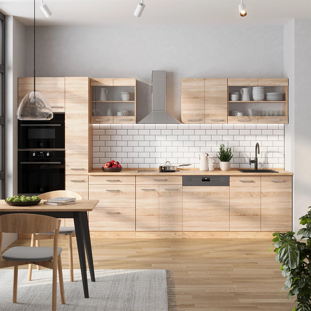 Vicco Cucina componibile Rovere Sonoma/Goldkraft 350 cm senza piano di lavoro