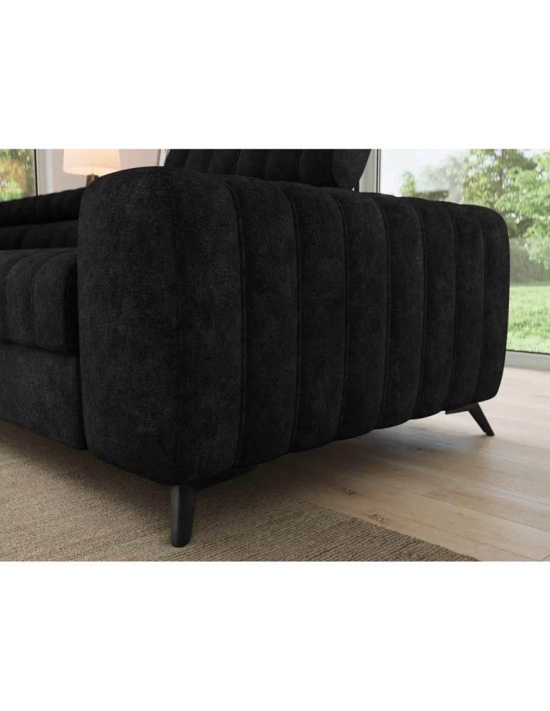 Divano ad angolo collezione KANEDOJO colore Nero