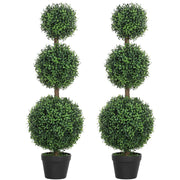 Albero Artificiale Topiaria Buxus ¨C zephmum ¨C Verde 101.6 cm con Vaso