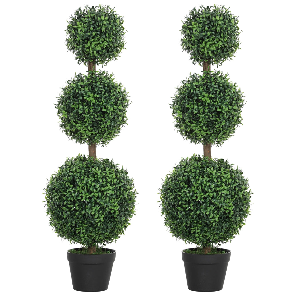 Albero Artificiale Topiaria Buxus ¨C zephmum ¨C Verde 101.6 cm con Vaso
