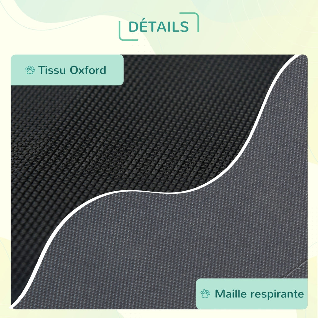 Cuccia per cani e gatti con ombrellone e borsa da trasporto ¨C zephmum ¨C grigio nero 92x76x90 cm