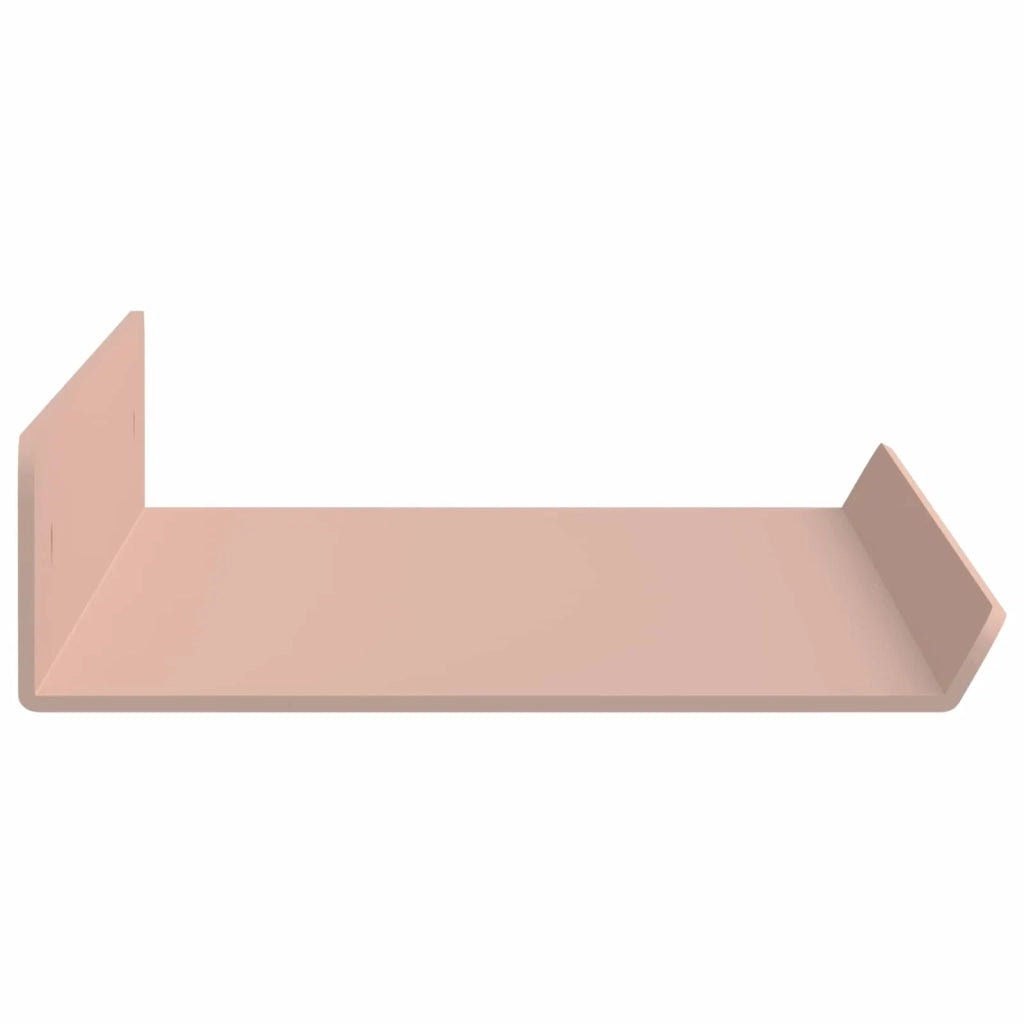 Mensola sospesa 2 pcs Rosa 40 x 8,5 x 2,5 cm Acciaio