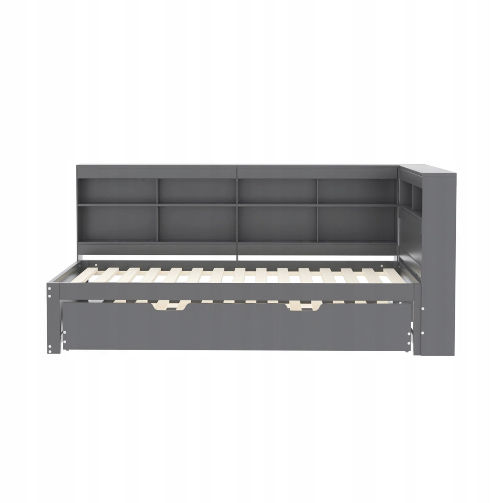 Letto pieghevole 90x200 - Xylo - Grigio con USB