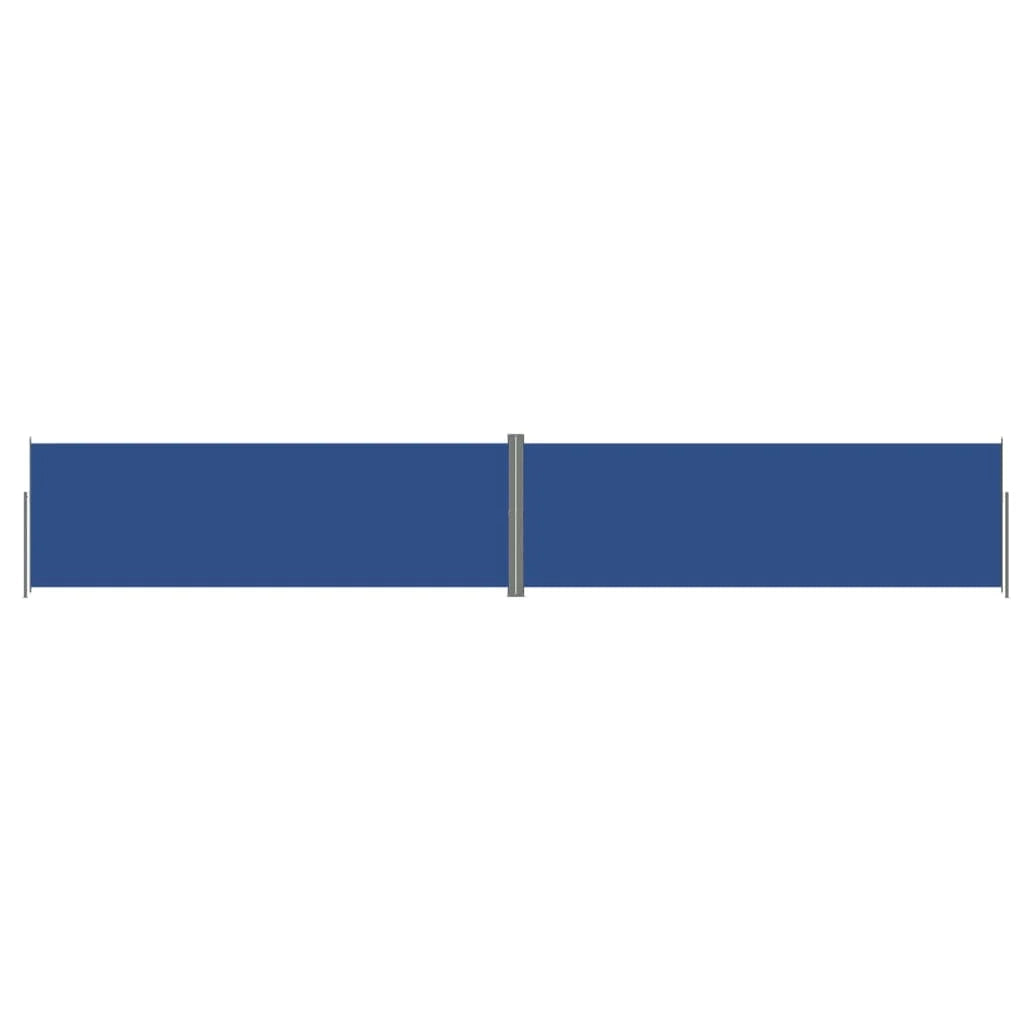 Tenda da sole laterale retrattile/schermo privacy per patio giardino terrazza balcone schermo blu 200 x 1200 cm 02_0007147