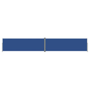 Tenda da sole laterale retrattile/schermo privacy per patio giardino terrazza balcone schermo blu 200 x 1200 cm 02_0007147