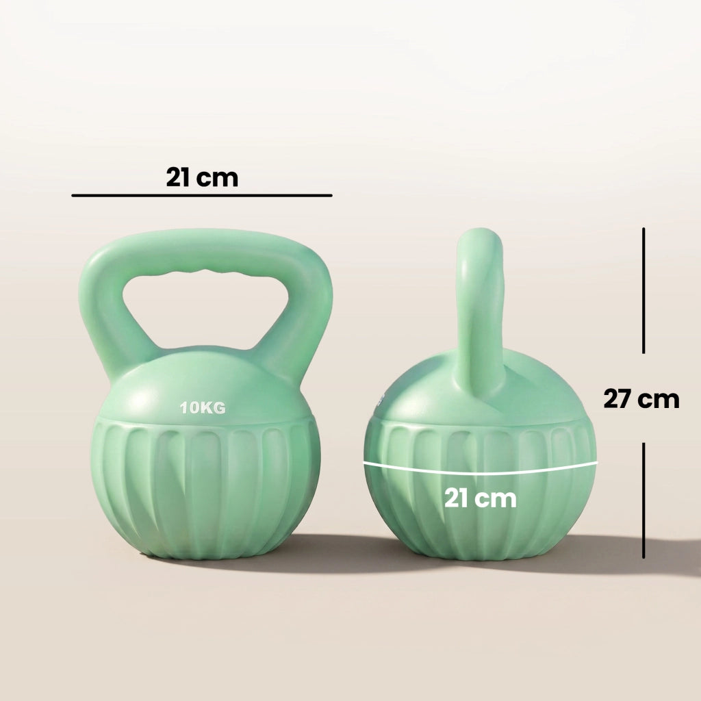 Kettlebell 6 kg ¨C Zephmum ¨C Verde 21x21x27 cm