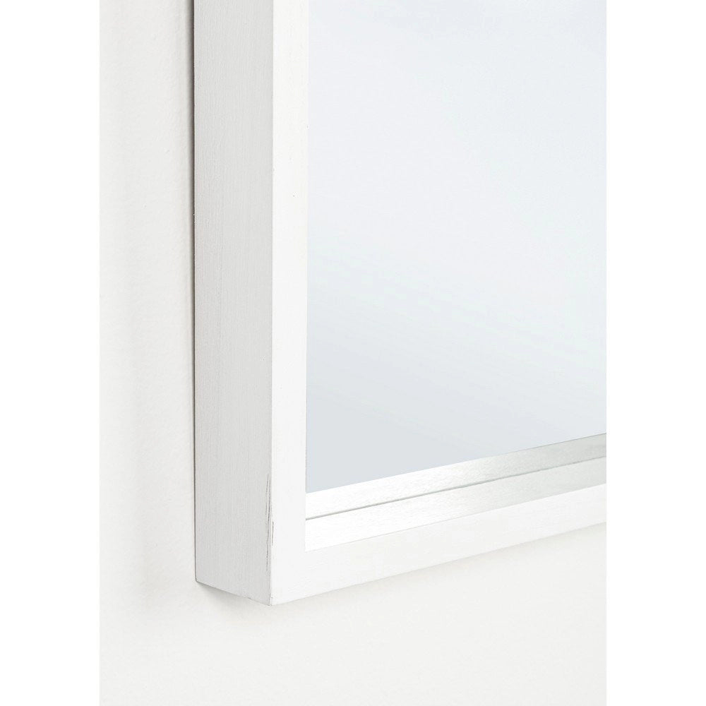 Specchio Legno Bianco Moderno da Interno 52x52 cm - YOUNG