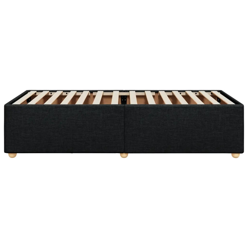 Struttura letto senza Materasso singola in Tessuto Nero 3284783