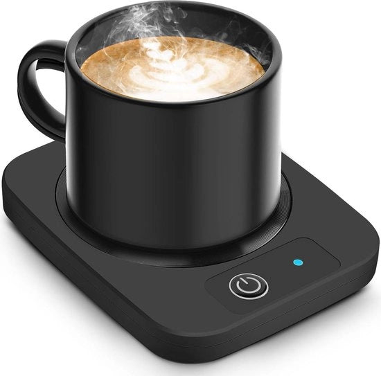 Caldaia per tazze da caffè elettrica via USB - Pannello metallico in alluminio - 45°C caldaia per tazze - Regalo per caffè, latte, tè e cioccolato - Ufficio e casa - Per appassionati di caffè