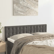 Testiera Grigio Scuro 144x5x78/88 cm in Velluto 346471