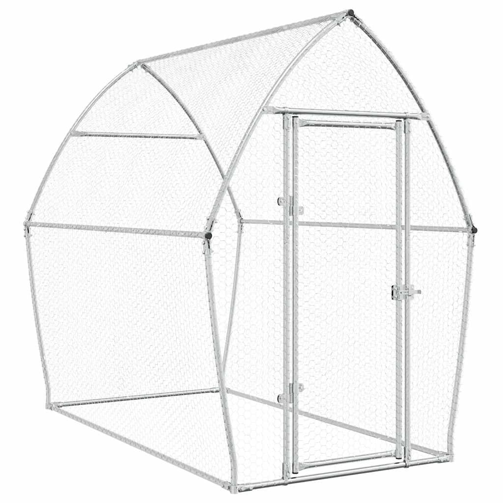Pollaio Silver 200 x 105 x 182 cm acciaio zincato Silver 02_0041667