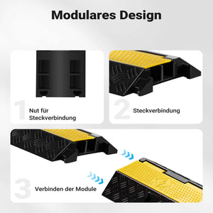 Canalina passacavi carrabile, 980x240x45mm, 2 canali, max 13 t, Pedana copricavo