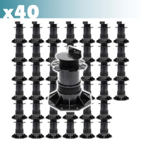 Set 40 supporti per pavimenti galleggianti Altezza regolabile 140-210mm Max 2700 kg Piedini per decking