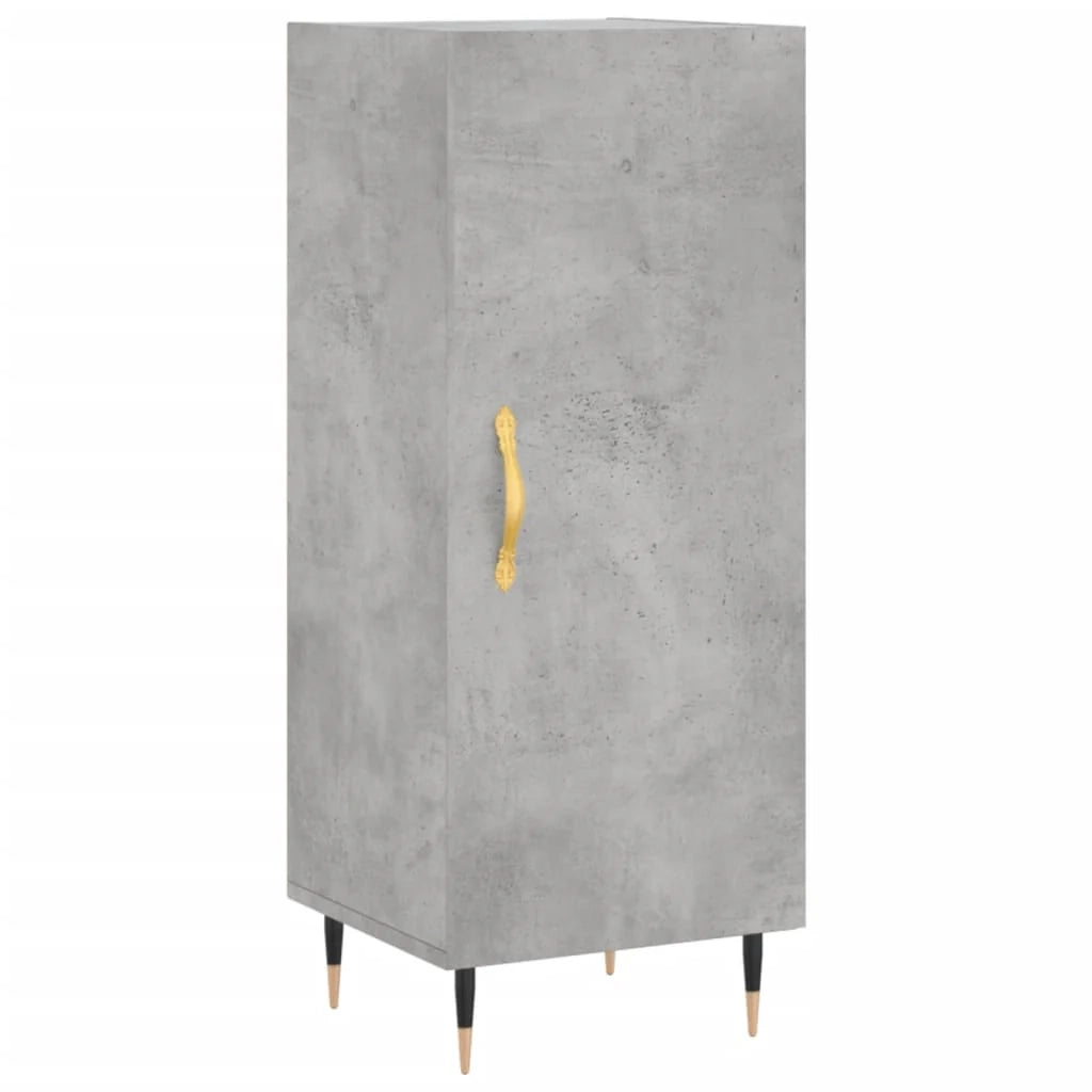 Credenza buffet cassettiera mobile contenitore organizer cucina soggiorno soggiorno alto 34,5 x 34 x 180 cm derivati ​​del legno grigio 02_0034424
