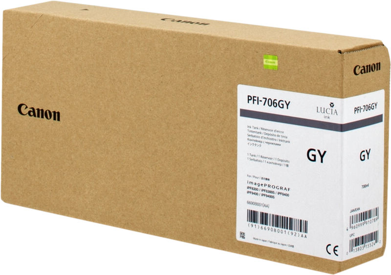 Canon Large Format Canon PFI-706 GY Cartuccia grigio