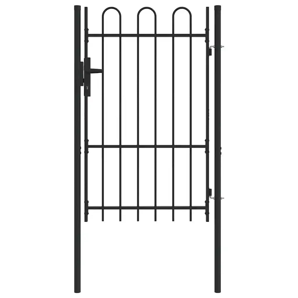 vidaXL Cancello per recinzione Grigio 100 x 150 cm