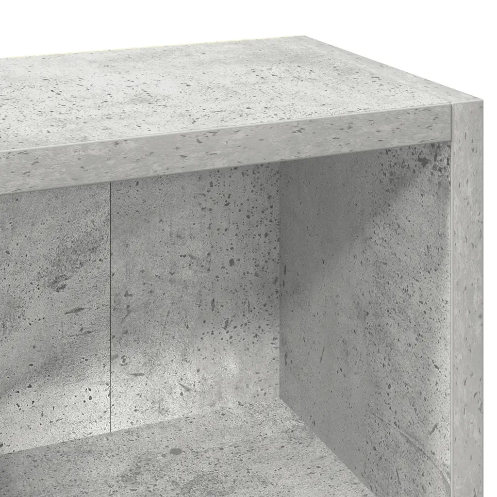 Scaffali CD 2 pz Grigio Cemento 21x16x93,5 cm Legno Multistrato CFW2748889