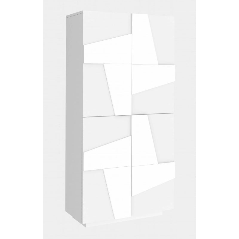 Scarpiera Ping 80 – 4 ante – Bianco Lucido