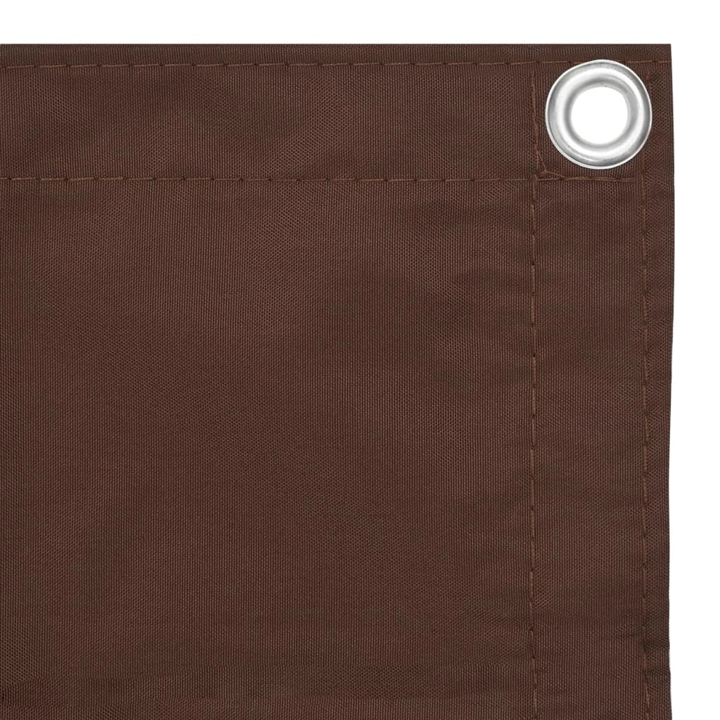 Schermo per balcone schermo per la privacy 120 x 400 cm tessuto Oxford marrone 02_0010223