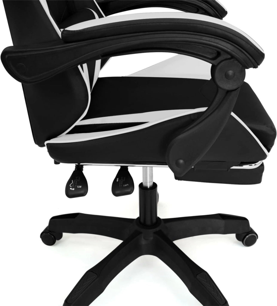 Sedia gaming, sedia ufficio nero e bianco ALEX