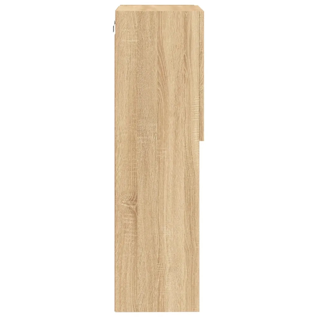 Mobile TV con Luci LED Rovere Sonoma 40,5x30x102 cm 837059