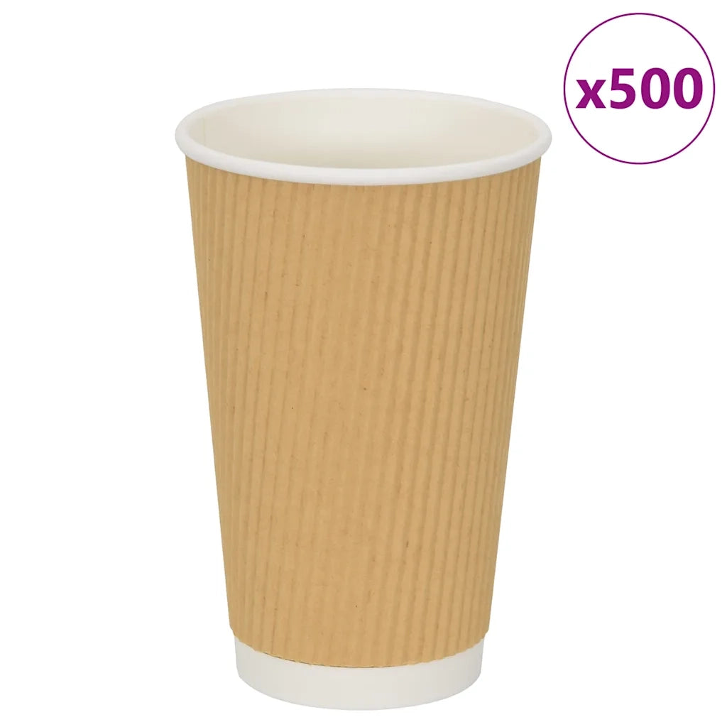 Bicchieri da CaffÃ¨ in Carta 500 pz 16oz 400ml Marrone