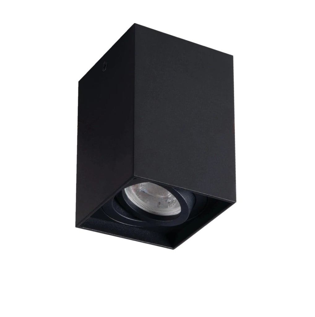 Faretto a soffitto quadrato nero GU10 10W Kanlux 25476