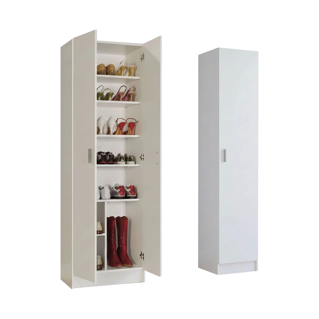Molteno, Armadio Multiuso Grande Modulabile, 96x180h cm Bianco