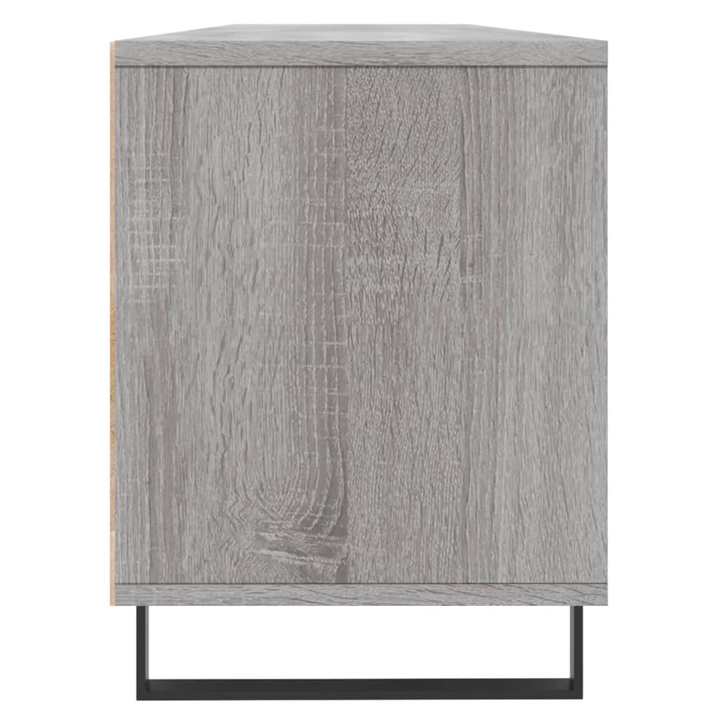 Mobile TV multimediale scaffale TV mobile TV sala da pranzo soggiorno camera da letto Sonoma 150 x 30 x 44,5 cm legno ingegnerizzato grigio 02_0028397