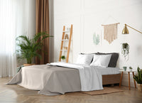 Set Lenzuola Singolo Sopra Sotto e Federe Doubleface Bianco/Bianco