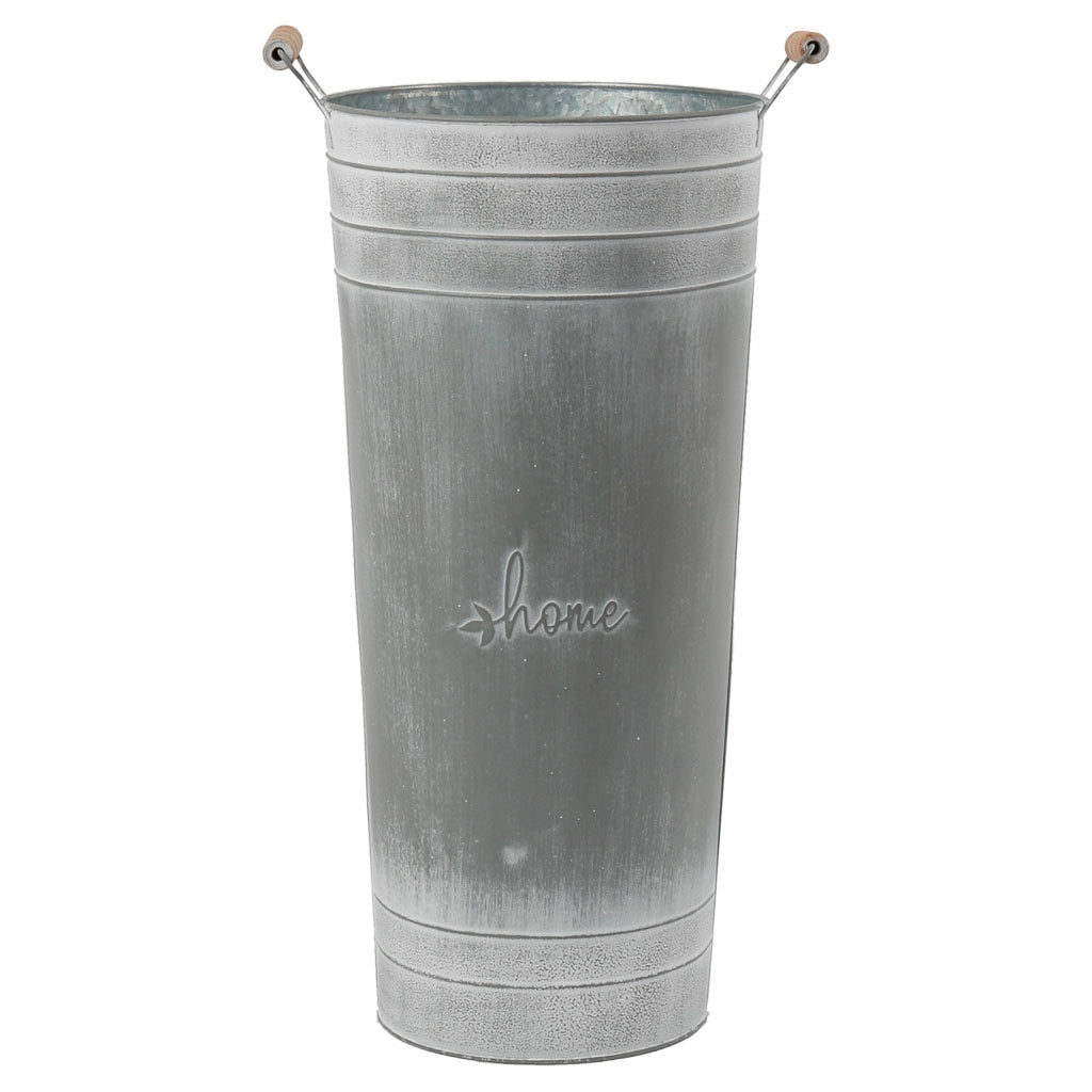 Portaombrelli tondo in metallo grigio d23,5x50h b:18