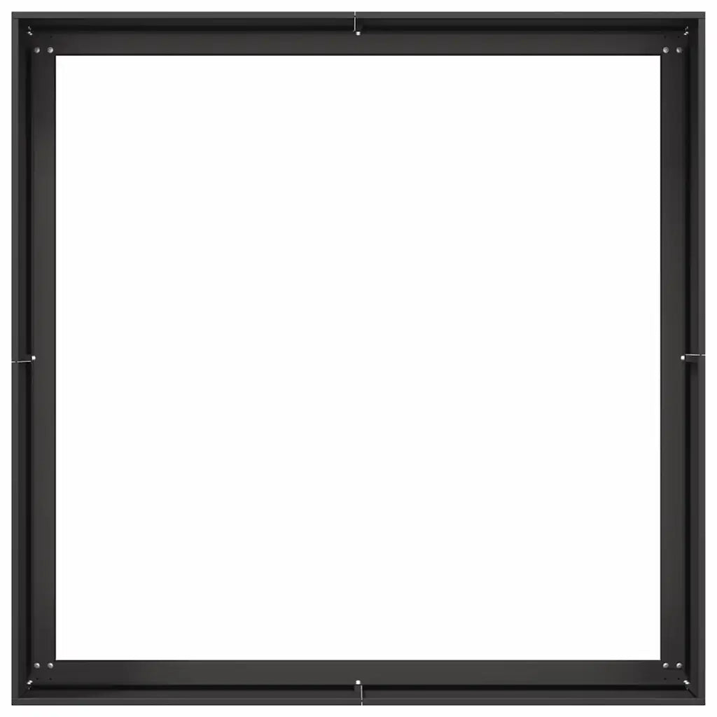 vidaXL Fioriera Nera 100x100x40 cm in Acciaio