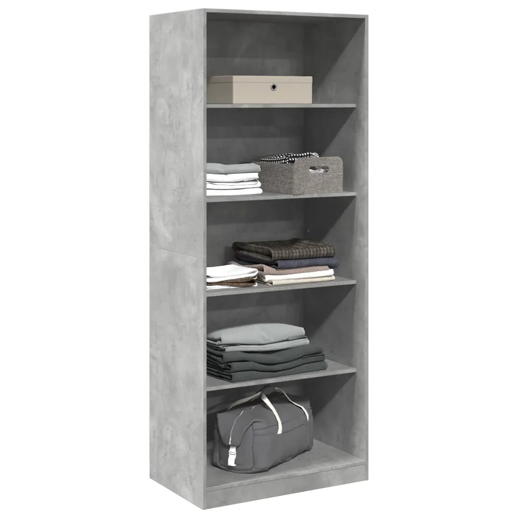 Armadio Grigio Cemento 80x50x200 cm in Legno tecnico 3307723