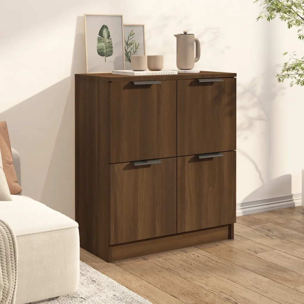 Credenza Rovere Marrone 60x30x70 cm in Legno Multistrato cod mxl 38787