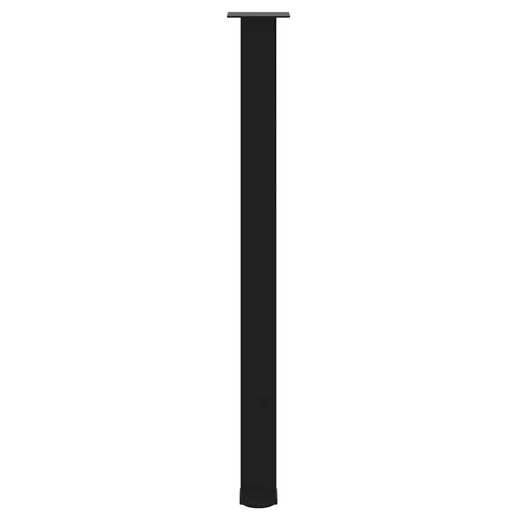 vidaXL Gambe per tavolo da bar 4 pz nere 110-112 cm in acciaio