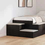 Armadio 2 pcs Rovere Nero 118 x 41 x 40 cm Legno multistrato 866660