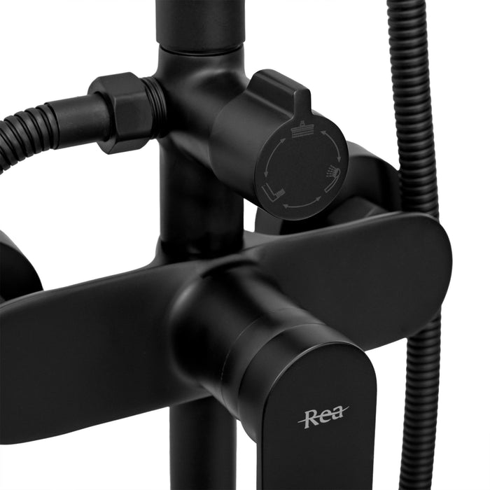 Set Doccia Rea Verso Black