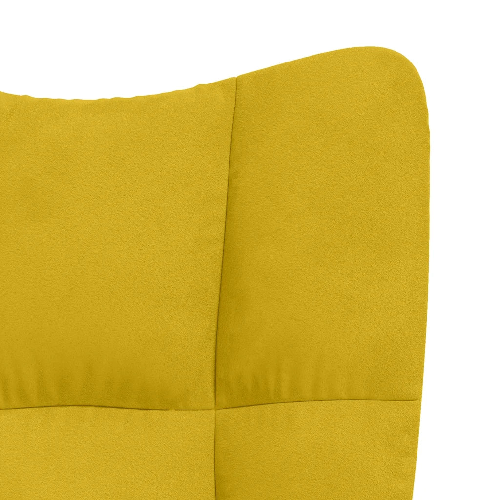 Poltrona Relax Giallo Senape in Velluto cod mxl 32687