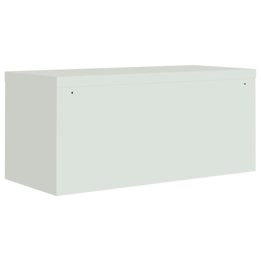 Armadio Classificatore Grigio Chiaro 90x40x180 cm in Acciaio 3188319