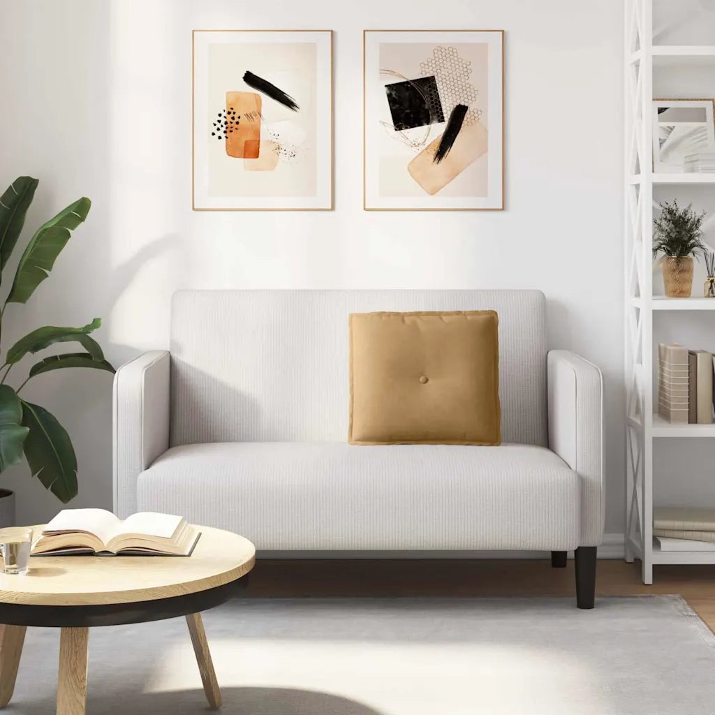 Cuscino per Schiena | Cuscino dorsale Marrone 50 x 45 cm Tessuto in Cords
